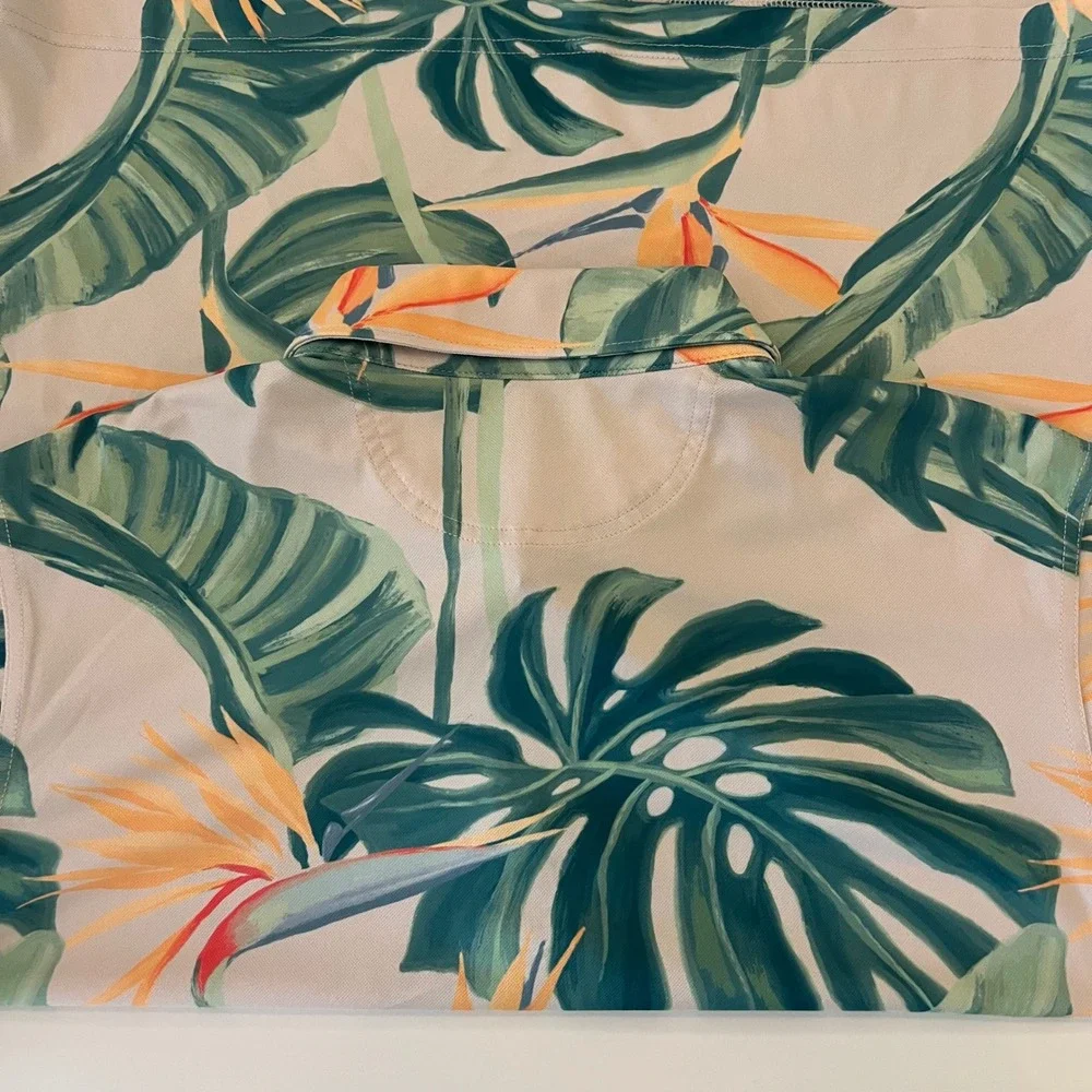 Chubbies Tropical Performance Polo Shirt Medium‎ Bird of Paradise